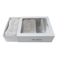 Cotton Beauty Headband Set (2-Pack) in a stylish packaging, ultra-soft and machine-washable for a perfect skincare routine.