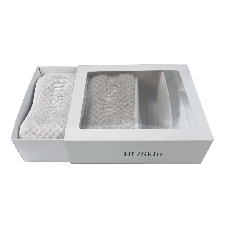 Cotton Beauty Headband Set (2-Pack) in a stylish packaging, ultra-soft and machine-washable for a perfect skincare routine.