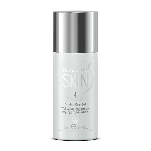 Firming Eye Gel in a sleek 15 ml bottle, helps reduce puffiness and enhances skin elasticity around the eyes.