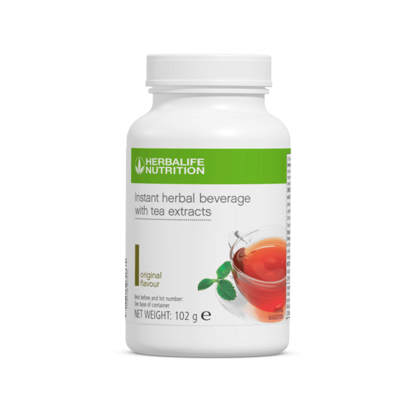 Instant Herbal Beverage 102g container with tea extracts, original flavour for a refreshing low calorie drink.
