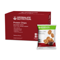 Pack of Herbalife Protein Chips, barbecue flavour, healthy snack with 50% less fat, gluten-free, plant-based protein.