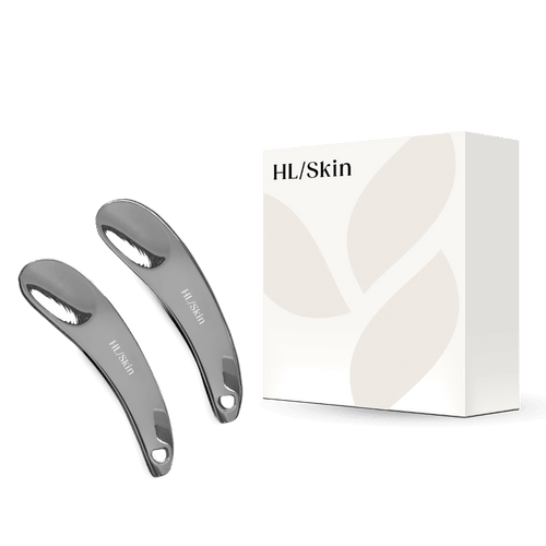 Beauty Tool Set: Skincare Spatula Kit with two sleek zinc alloy spatulas and elegant packaging.