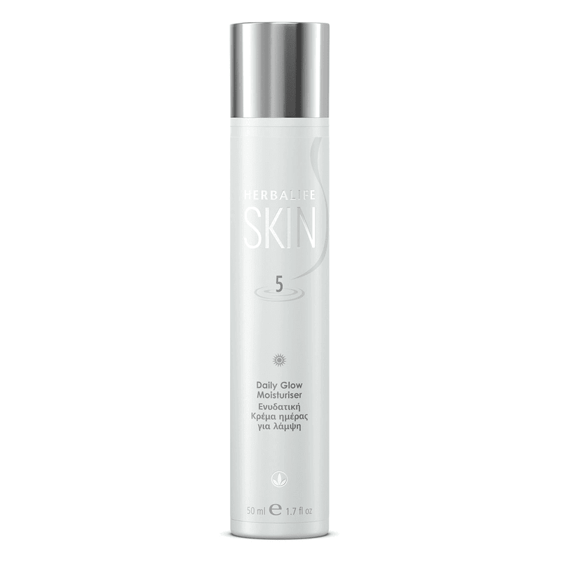 Daily Glow Moisturiser 50ml hydrating lotion by Herbalife for radiant skin, smooth texture, illuminates and reduces wrinkles.
