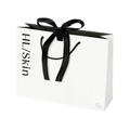 Premium Gifting Bag Small with black ribbon and accents, ideal for elegant gift presentation.